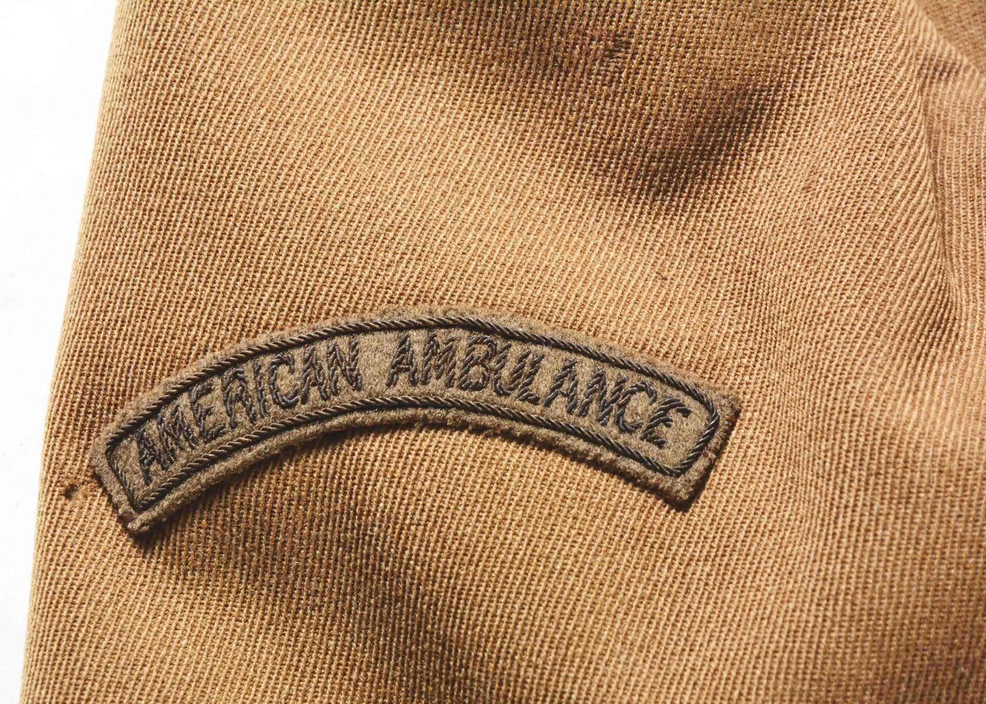 World War I Identified American Ambulance Service Uniform Group.