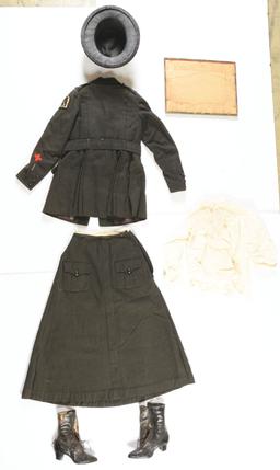 World War I US Red Cross Commission To Siberia Women's Identified Uniform Group.