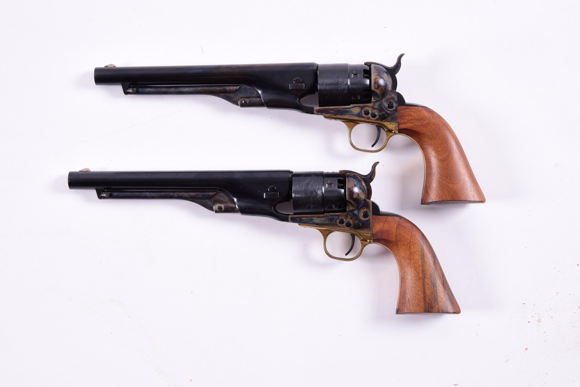 (A) LOT OF TWO: CONSECUTIVE PAIR COLT SECOND GENERATION PERCUSSION REVOLVERS.