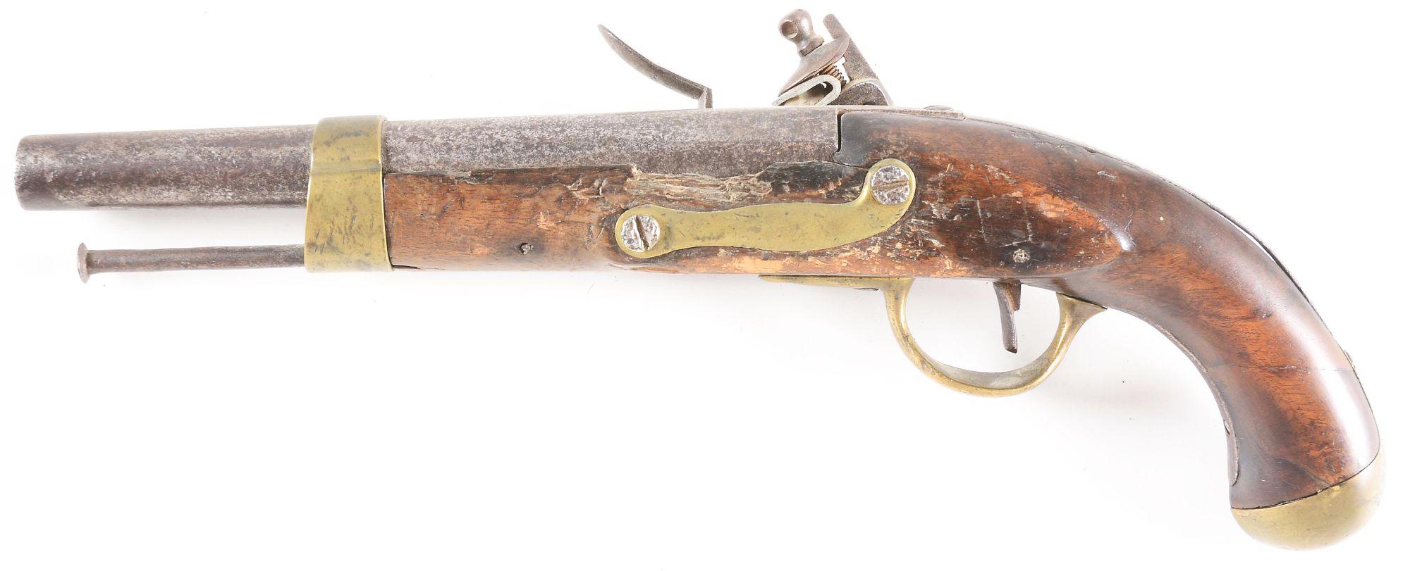 (A) A VERY SCARCE AND DESIRABLE OWEN AND EDWARD EVANS, EVANSBURG, PENNSYLVANIA 1808 CONTRACT PISTOL.