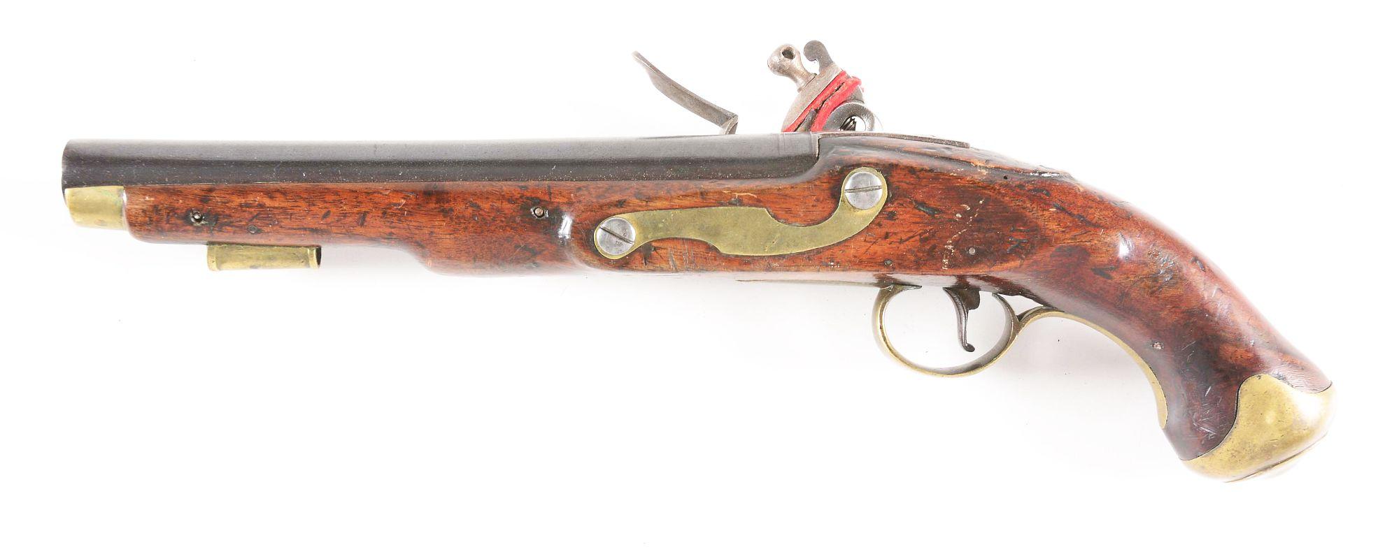 (A) A GOOD BRITISH FLINTLOCK LIGHT DRAGOON PISTOL, LOCK MARKED CROWN OVER GR, BY KETLAND AND COMPANY