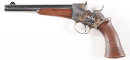 (A) HIGH CONDITION MODEL 1871 REMINGTON ARMY ROLLING BLOCK PISTOL.