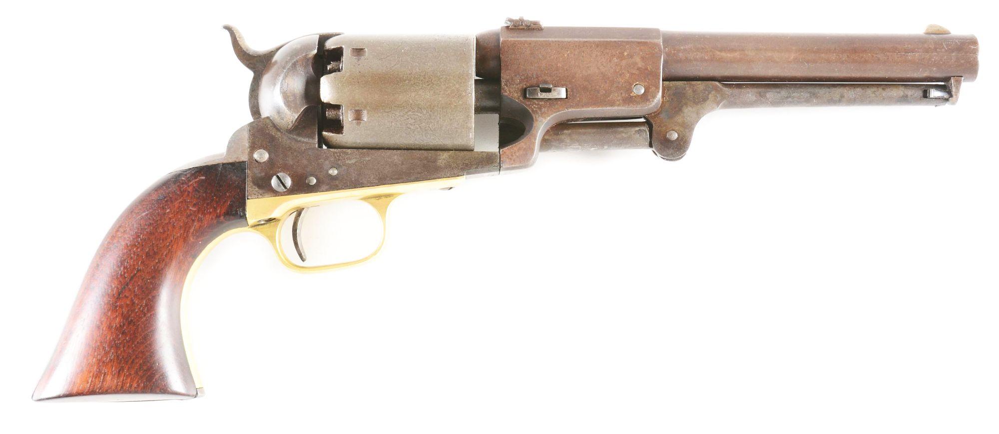 (A) REPRODUCTION AGED COLT THIRD MODEL DRAGOON SINGLE ACTION REVOLVER.