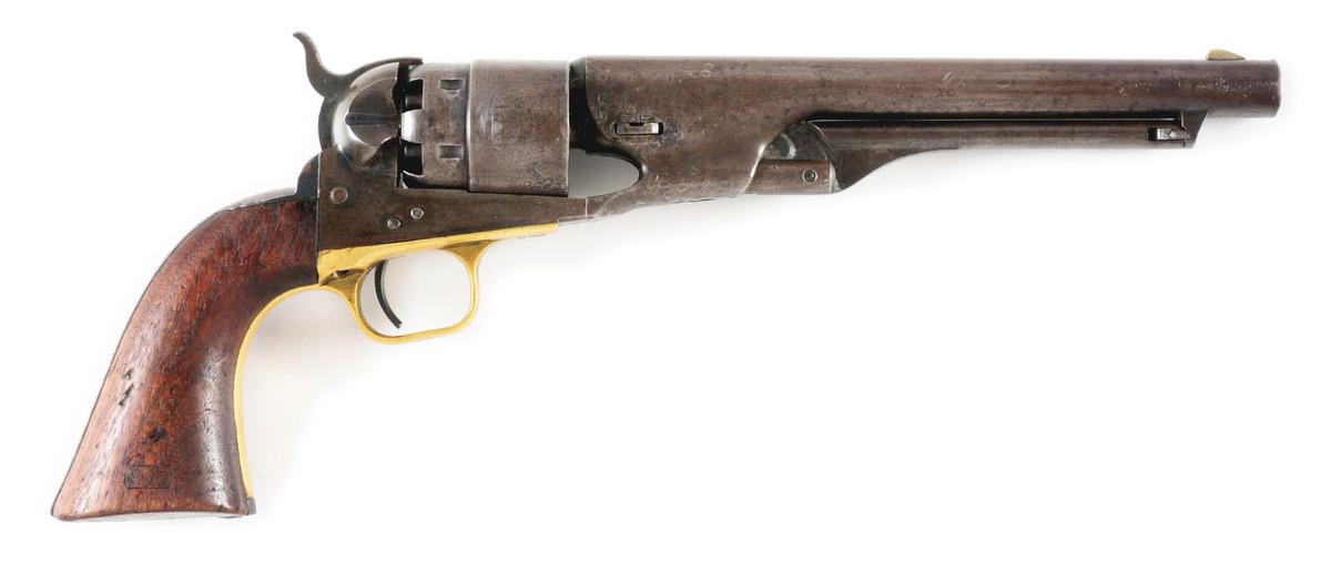 (A) MARTIALLY MARKED US COLT MODEL 1860 ARMY PERCUSSION REVOLVER.