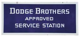 Dodge Brothers Approved Service Station Porcelain Sign.