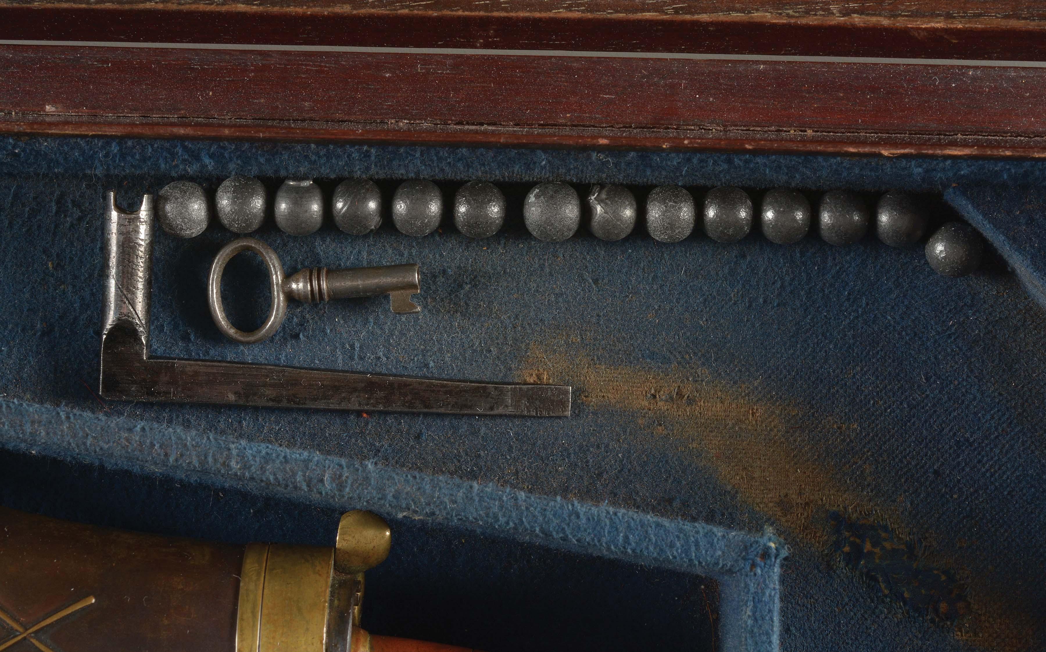 (A) COLT 1851 NAVY CASE WITH ACCESSORIES.
