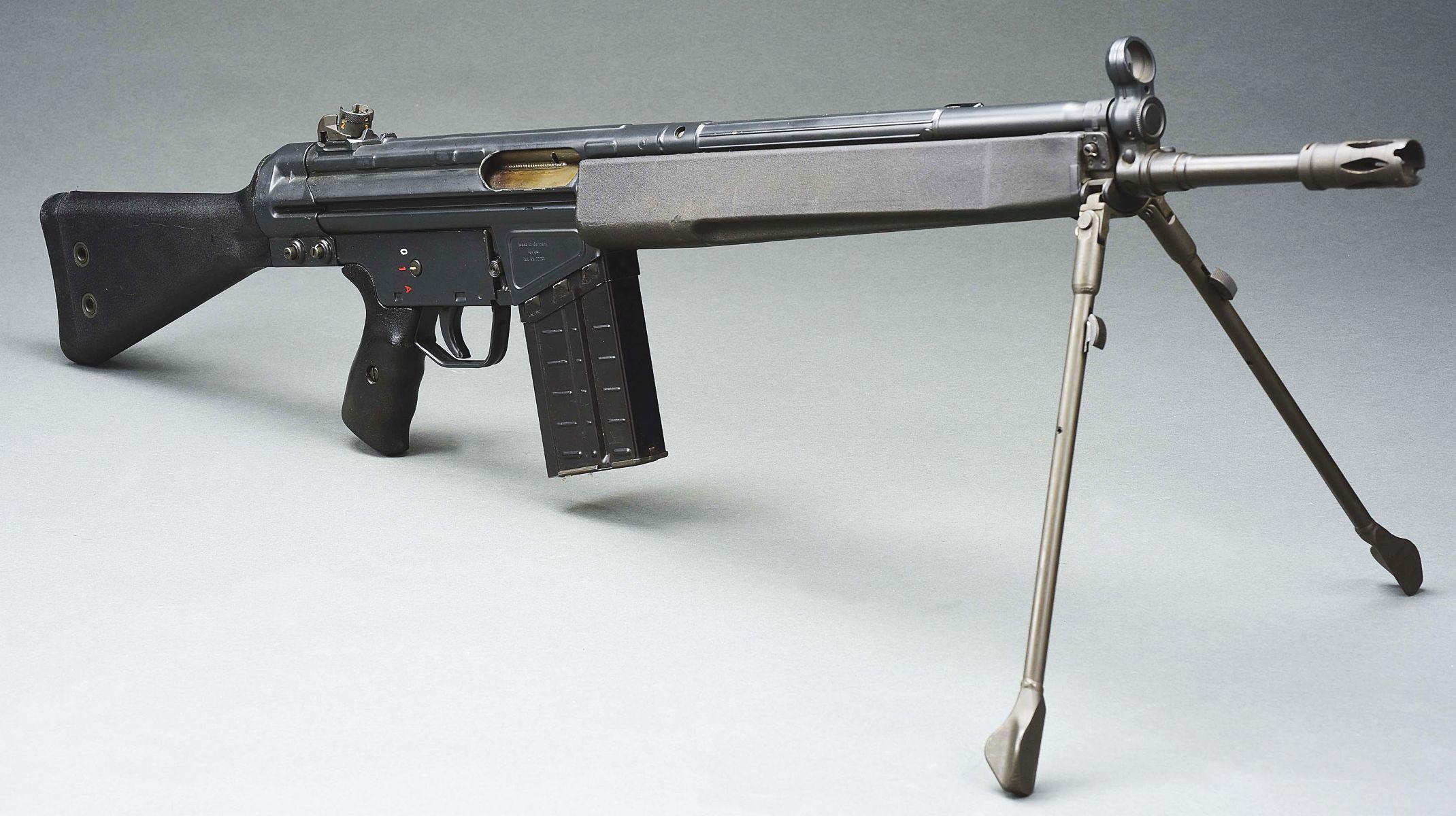 (N) EXTREMELY FINE FLEMING REGISTERED HECKLER & KOCH G3 MACHINE GUN (FULLY TRANSFERABLE).