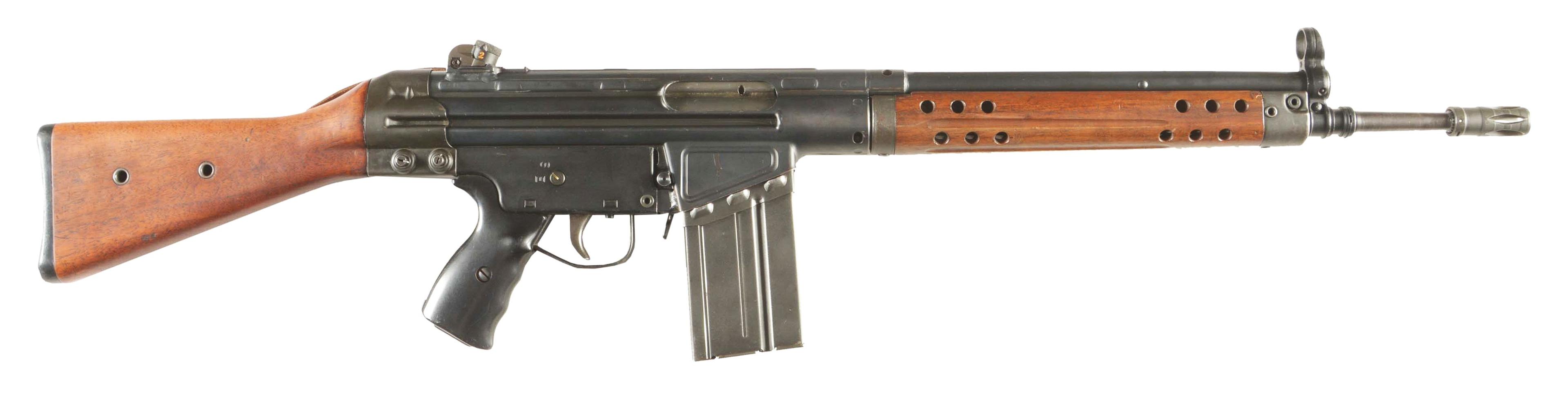 (M) SANTA FE DIVISON OF GOLDEN STATE ARMS CO. HK G3 SEMI-AUTOMATIC RIFLE.