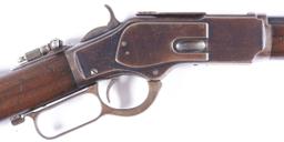 (A) WINCHESTER MODEL 1873 LEVER ACTION RIFLE.