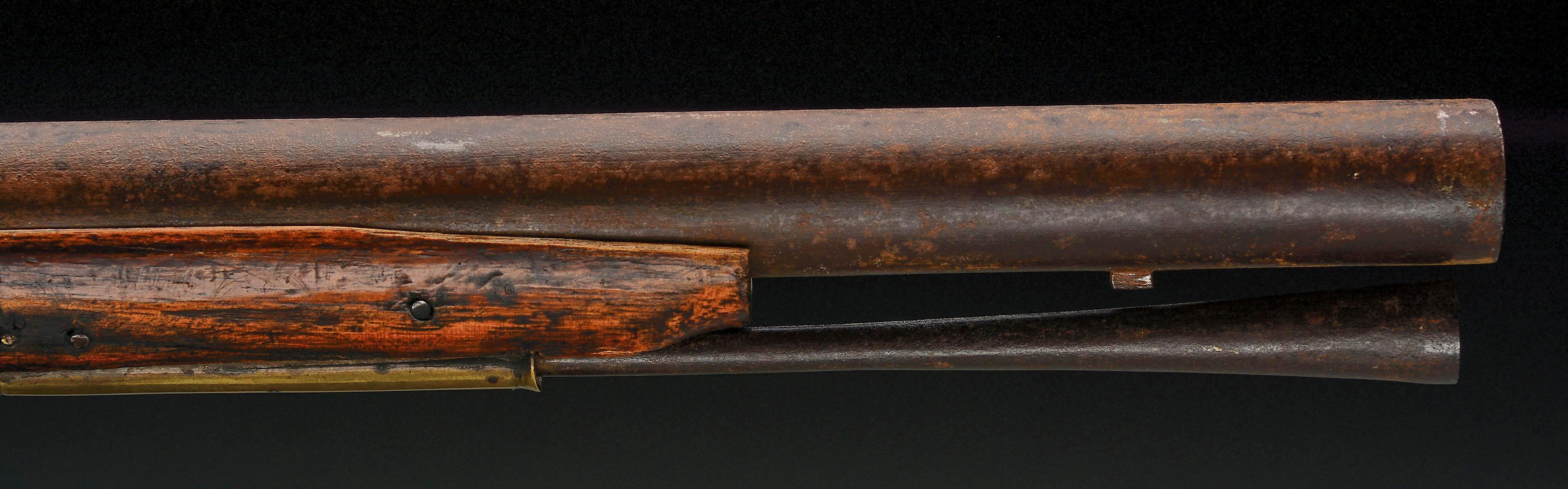 (A) Fine American Revolutionary War Flintlock Musket with Bayonet.