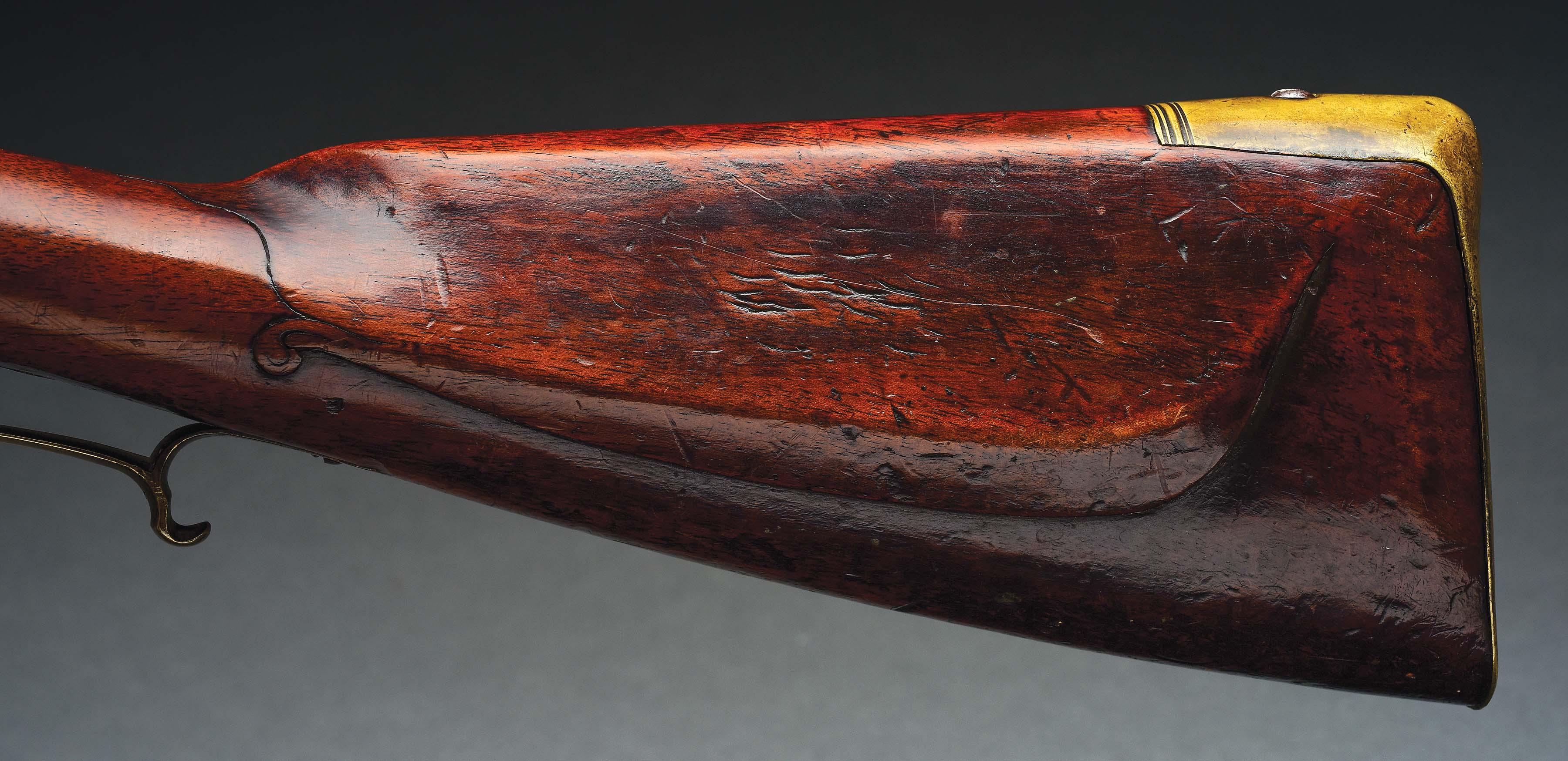 (A) French and Indian War Period German Flintlock Trade Rifle.