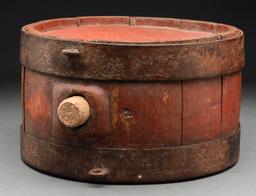 Important and Historic Documented Revolutionary War Banded Field Canteen, Dated 1774 Carried at Batt