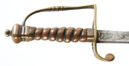 ATTRACTIVE EARLY THREE-BALL PILLOW POMMEL SPADROON.