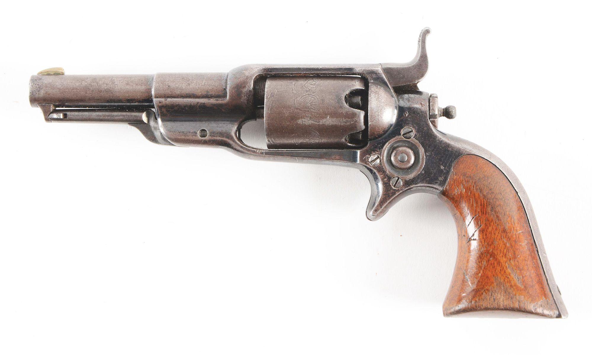 (A) COLT 1855 SIDEHAMMER "ROOT" PERCUSSION REVOLVER.