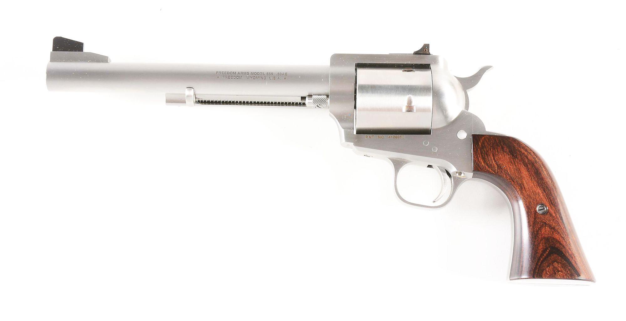 (M) FREEDOM ARMS MODEL 555 PREMIER GRADE SINGLE ACTION .50AE REVOLVER.