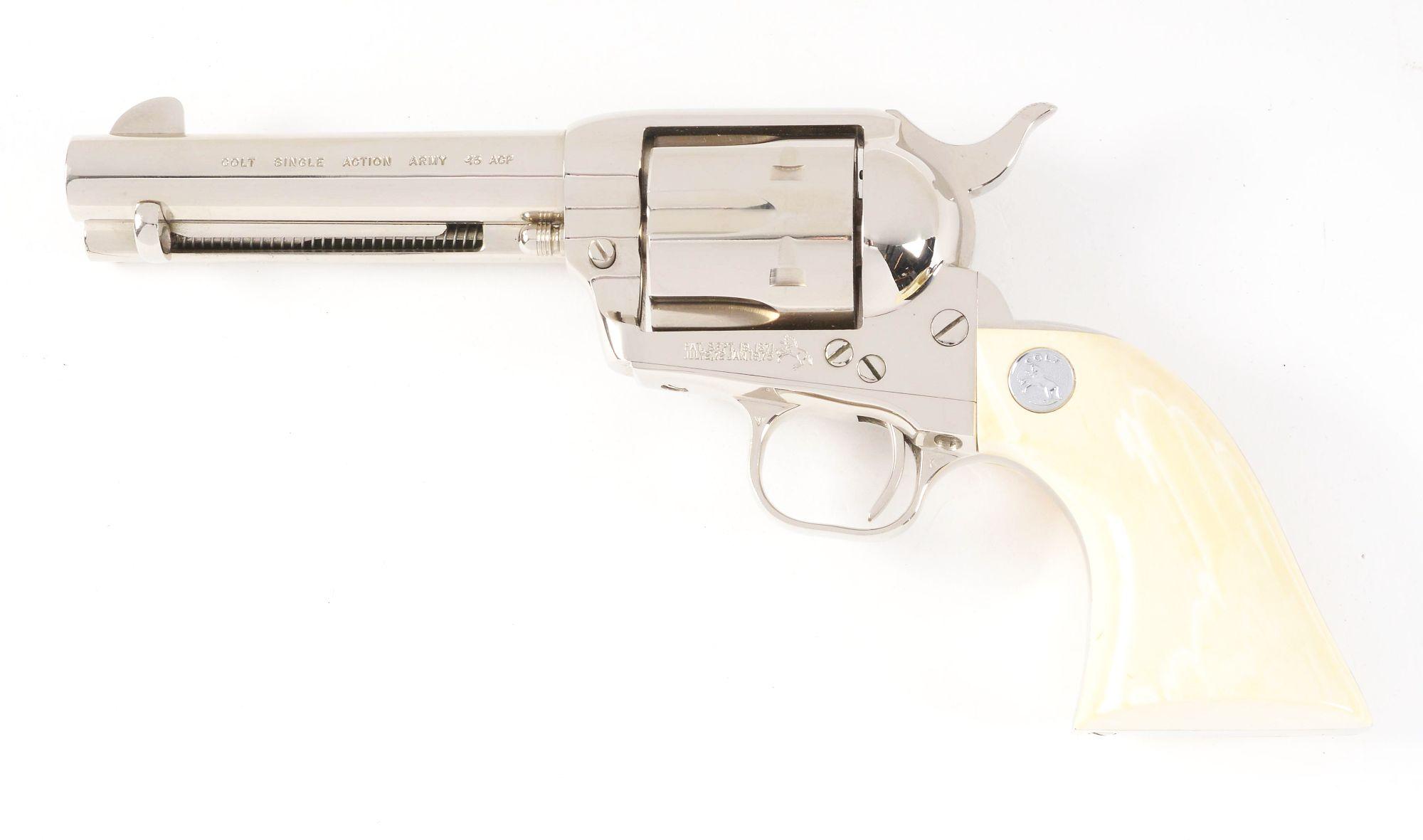 (M) COLT SINGLE ACTION ARMY .45 ACP REVOLVER WITH CASE