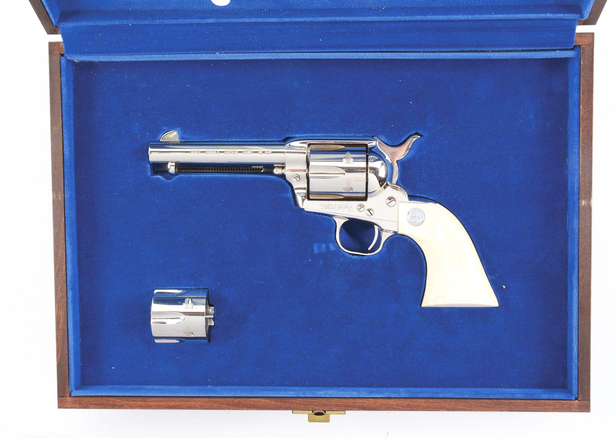 (M) COLT SINGLE ACTION ARMY .45 ACP REVOLVER WITH CASE