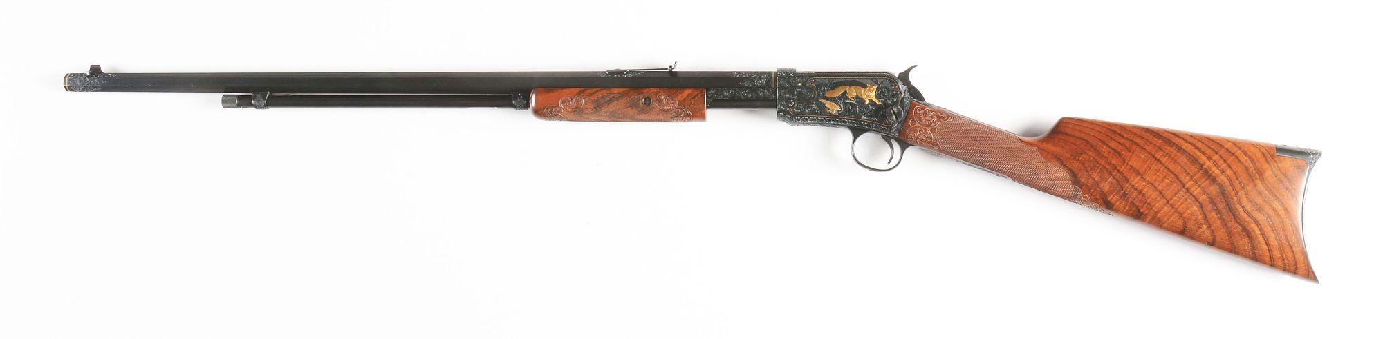 (C) WINCHESTER 1890 SLIDE ACTION RIFLE.