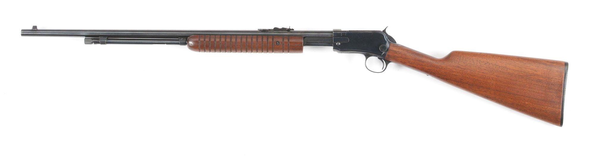 (C) WINCHESTER 62A SLIDE ACTION RIFLE.