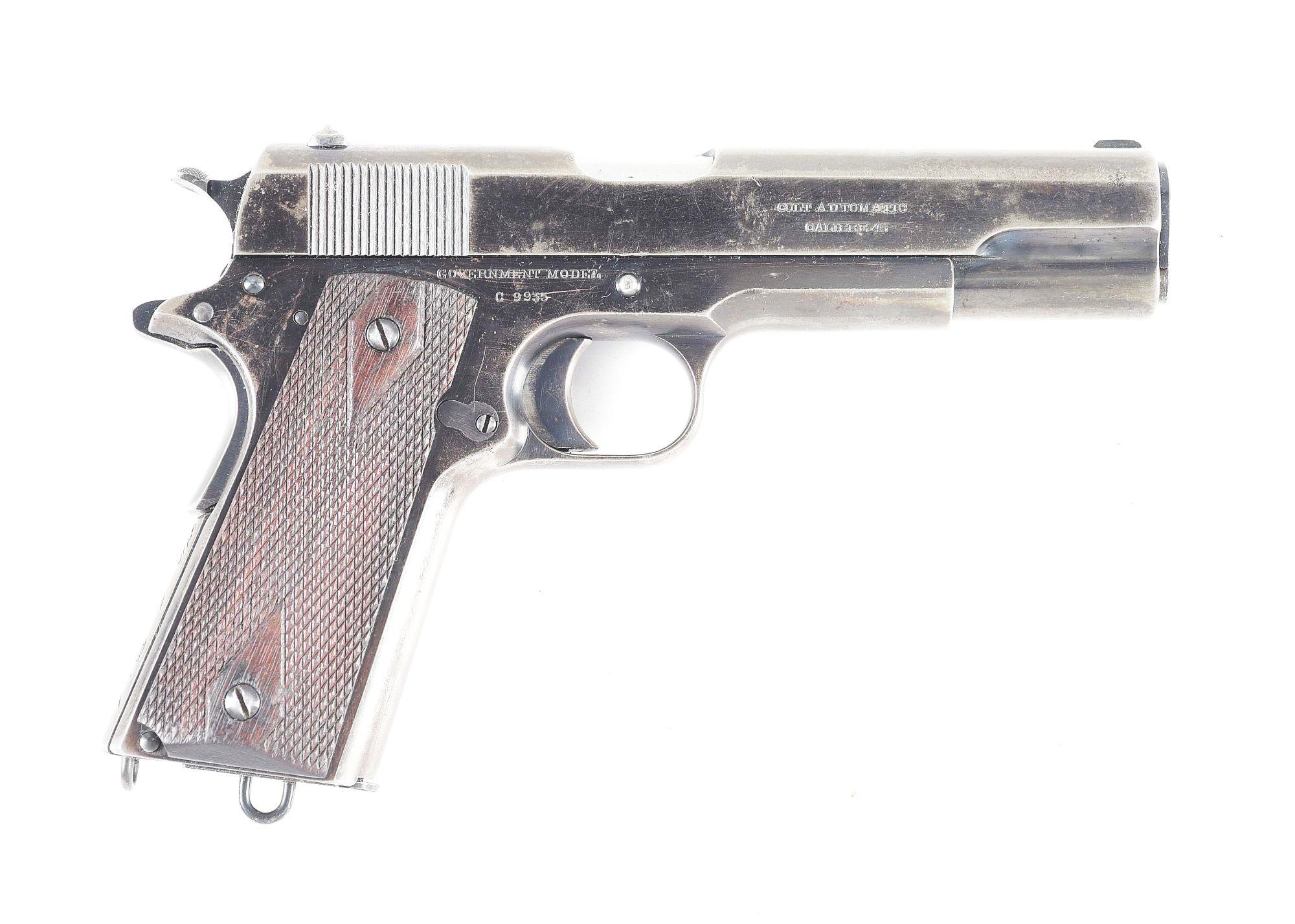 (C) COLT GOVERNMENT MODEL 1911 ATTRIBUTED TO WORLD WAR I ACE LT. COL. W. A. BISHOP.