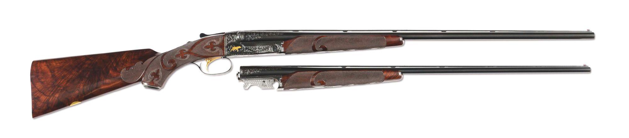 (M) EXTREMELY FINE WINCHESTER MODEL 21 "GRAND AMERICAN" 28 AND .410 GAUGE TWO BARREL SET WITH CASE A