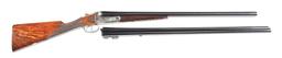 (C) SUPERB PARKER BHE 16 BORE TWO BARREL SET SHOTGUN WITH CASE.