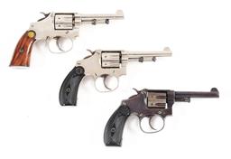 (C) LOT OF 3: SMITH & WESSON REVOLVERS.