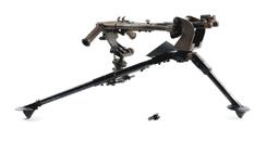MADSEN DISA MG3 BUFFERED CRADLE MOUNT WITH A BROWNING 1919A4 M2 TRIPOD.