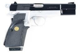 (M) BROWNING HI-POWER SEMI AUTOMATIC PISTOL WITH CASE.