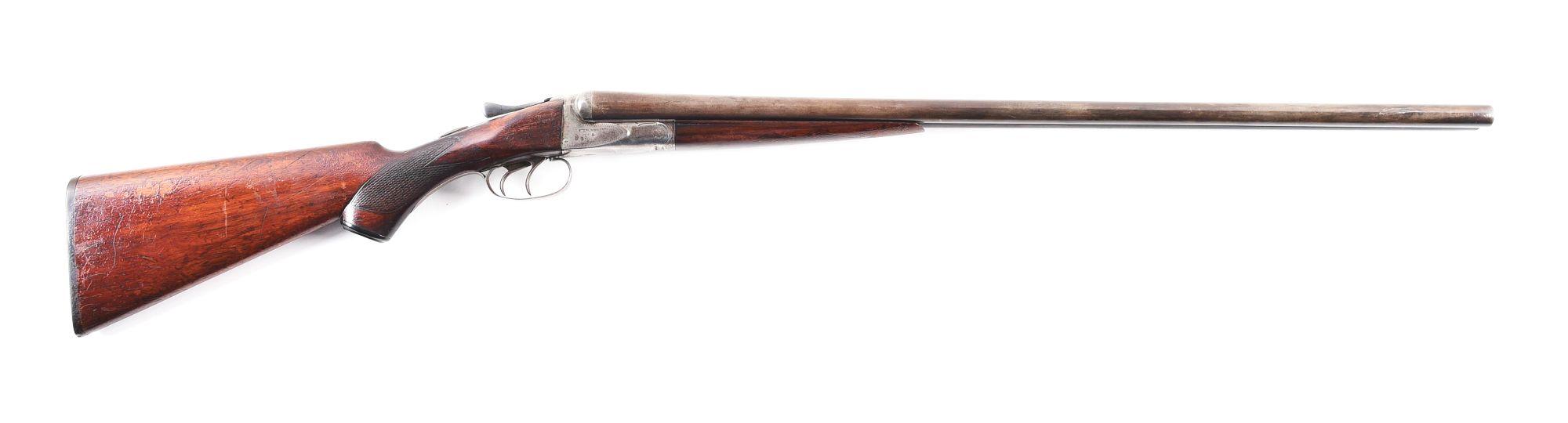 (C) A.H. FOX STERLINGWORTH SIDE BY SIDE SHOTGUN.