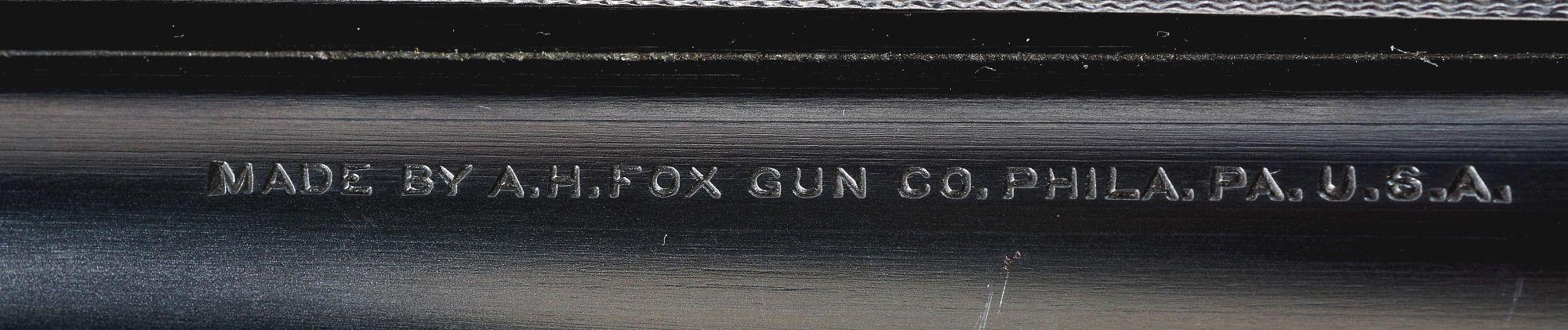 (C)RARE A.H. FOX STERLINGWORTH TRAP SIDE BY SIDE SHOTGUN.