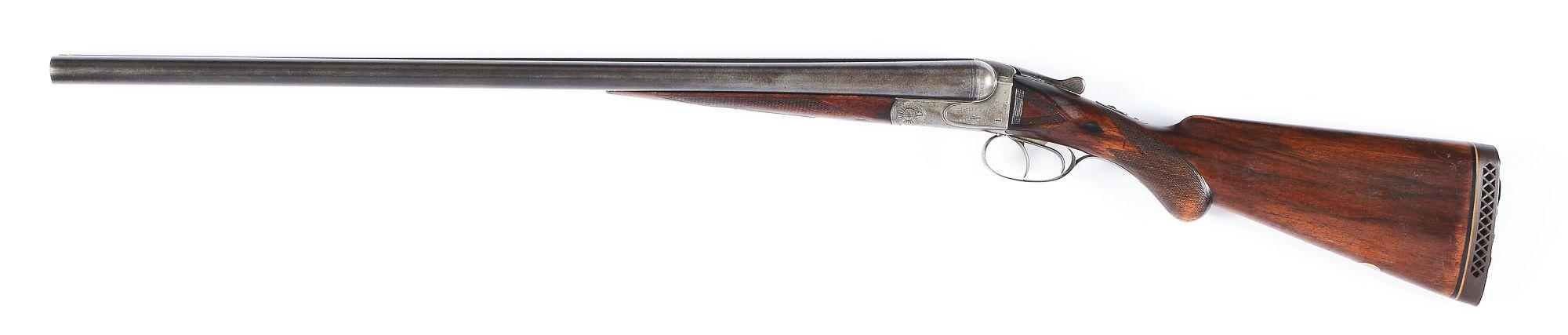 (C) CHARLES DALY SIDE BY SIDE SHOTGUN.