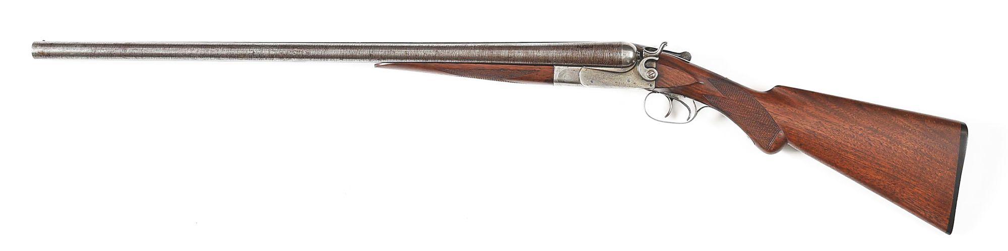 (C) ITHACA HAMMER SIDE BY SIDE SHOTGUN.