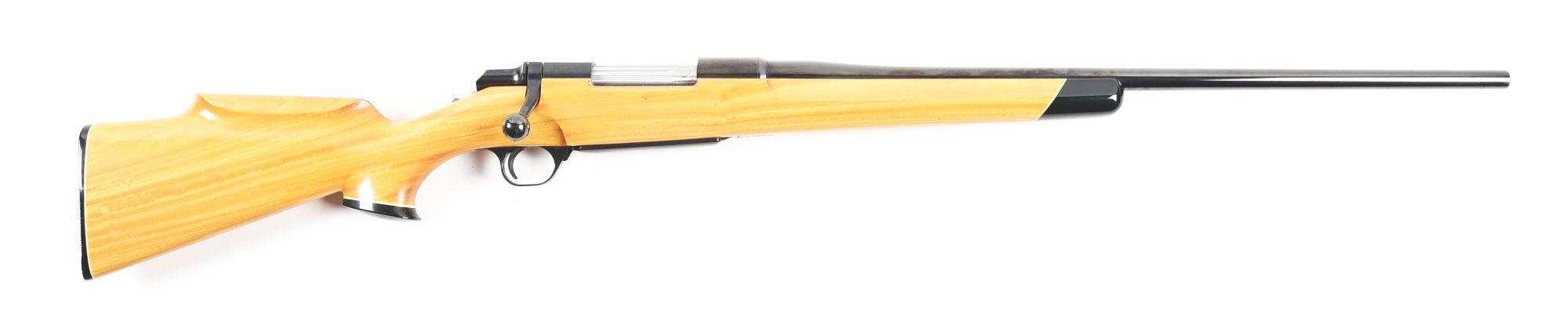 (M) BROWNING BBR BOLT ACTION RIFLE WITH SATIN WOOD STOCK.