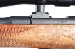 (M) KIMBER CLASSIC .22 LR BOLT ACTION RIFLE WITH LEUPOLD SCOPE.