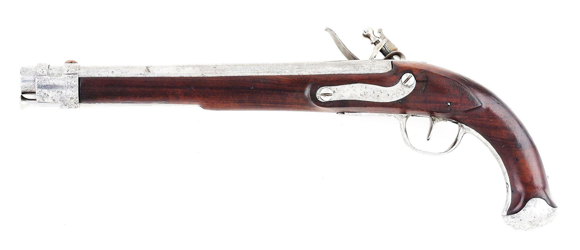 (A) VIRGINIA MANUFACTORY FIRST MODEL FLINTLOCK PISTOL.