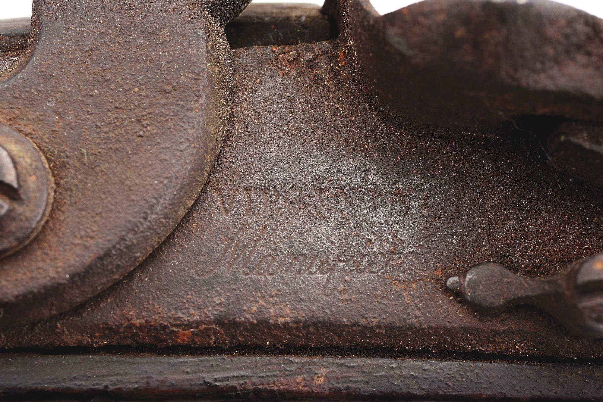 (A) "AS FOUND" 1807 DATED VIRGINIA MANUFACTORY FIRST MODEL FLINTLOCK MUSKET.