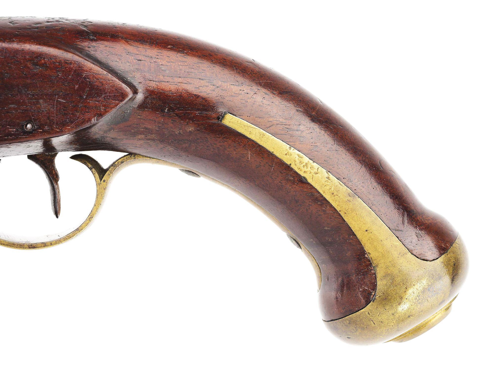 (A) PREVIOSLY UNKNOWN U.S. MODEL 1805 HARPER'S FERRY FLINTLOCK PISTOL DATED 1807, NO. 913..