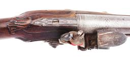 (A) PATRIOTIC FLINTLOCK PISTOL ATTRIBUTED TO HALBACH.