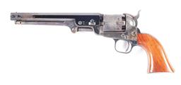 (A) CASED HIGH CONDITION COLT LONDON 1851 NAVY PERCUSSION REVOLVER.