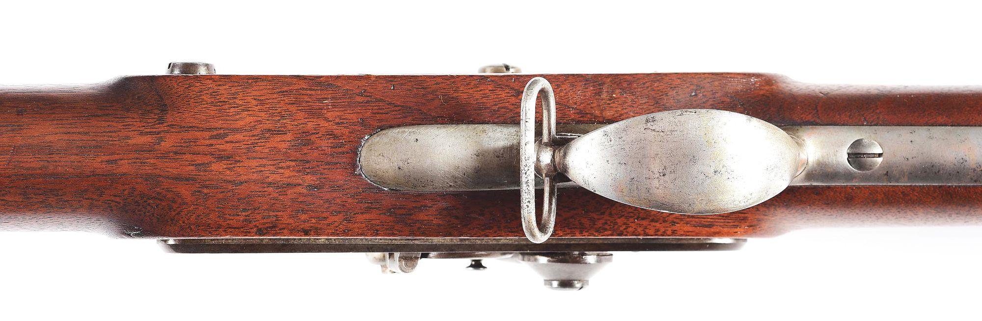 (A) US M1816 MUSKET CONVERTED TO PERCUSSION BY REMINGTON AND DATED 1855.