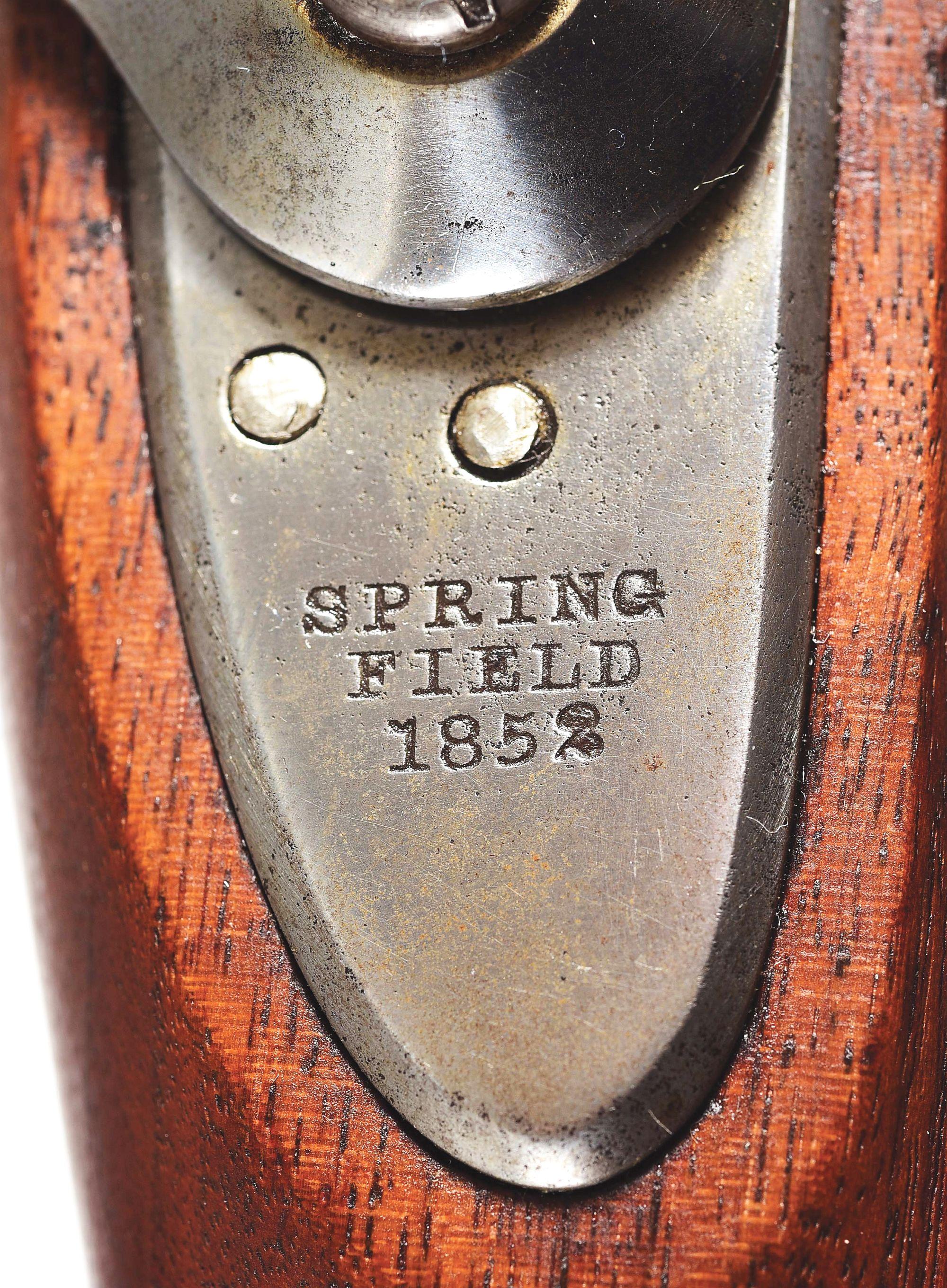 (A) US SPRINGFIELD M1842 PERCUSSION MUSKET DATED 1852.