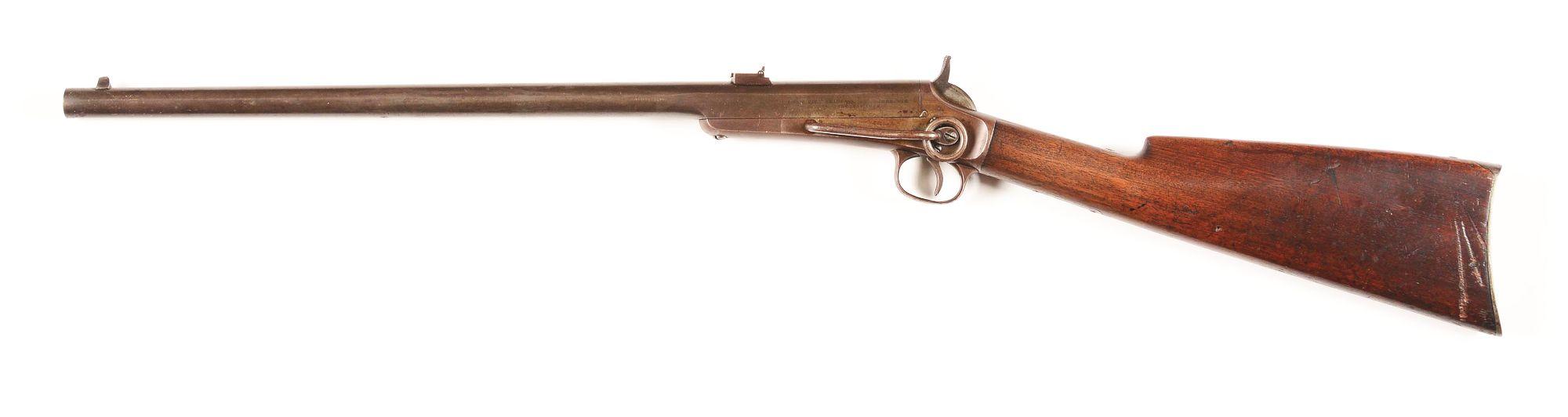 (A) RARE LEE'S FIREARMS CO. .44 RF SINGLE SHOT CARBINE.