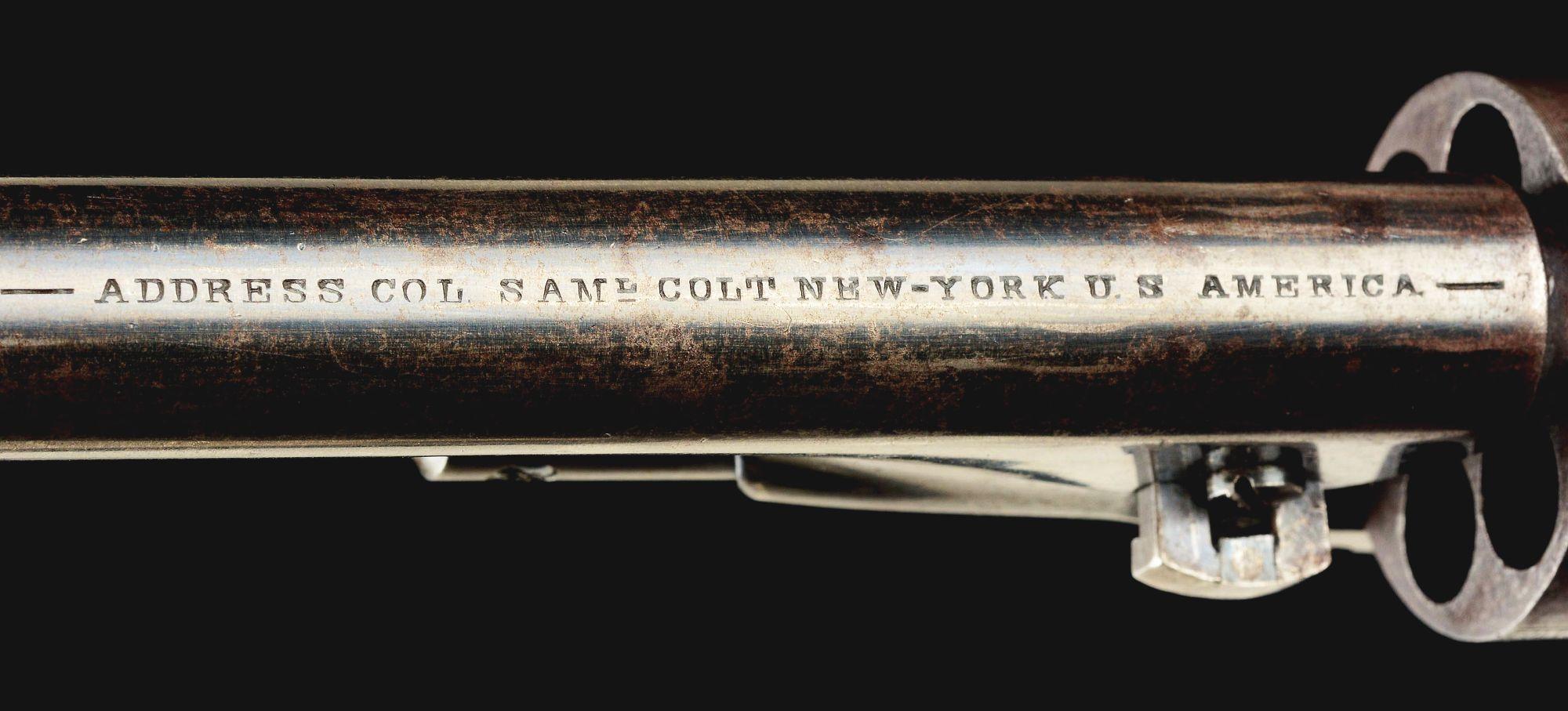 (A) IMPORTANT CASED COLT MODEL 1860 ARMY PERCUSSION REVOLVER WITH HISTORICAL PRESENTATION "COMPLIMEN