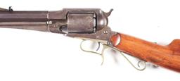 (A) FACTORY CONVERTED REMINGTON REVOLVING RIFLE.