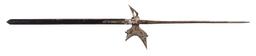 EUROPEAN HALBERD IN THE GERMAN OR FRENCH STYLE ON SHORTENED HAFT