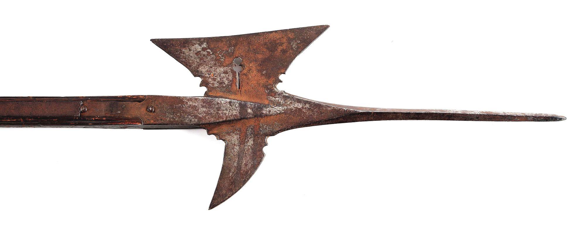 LATE GERMAN STYLE HALBERD.