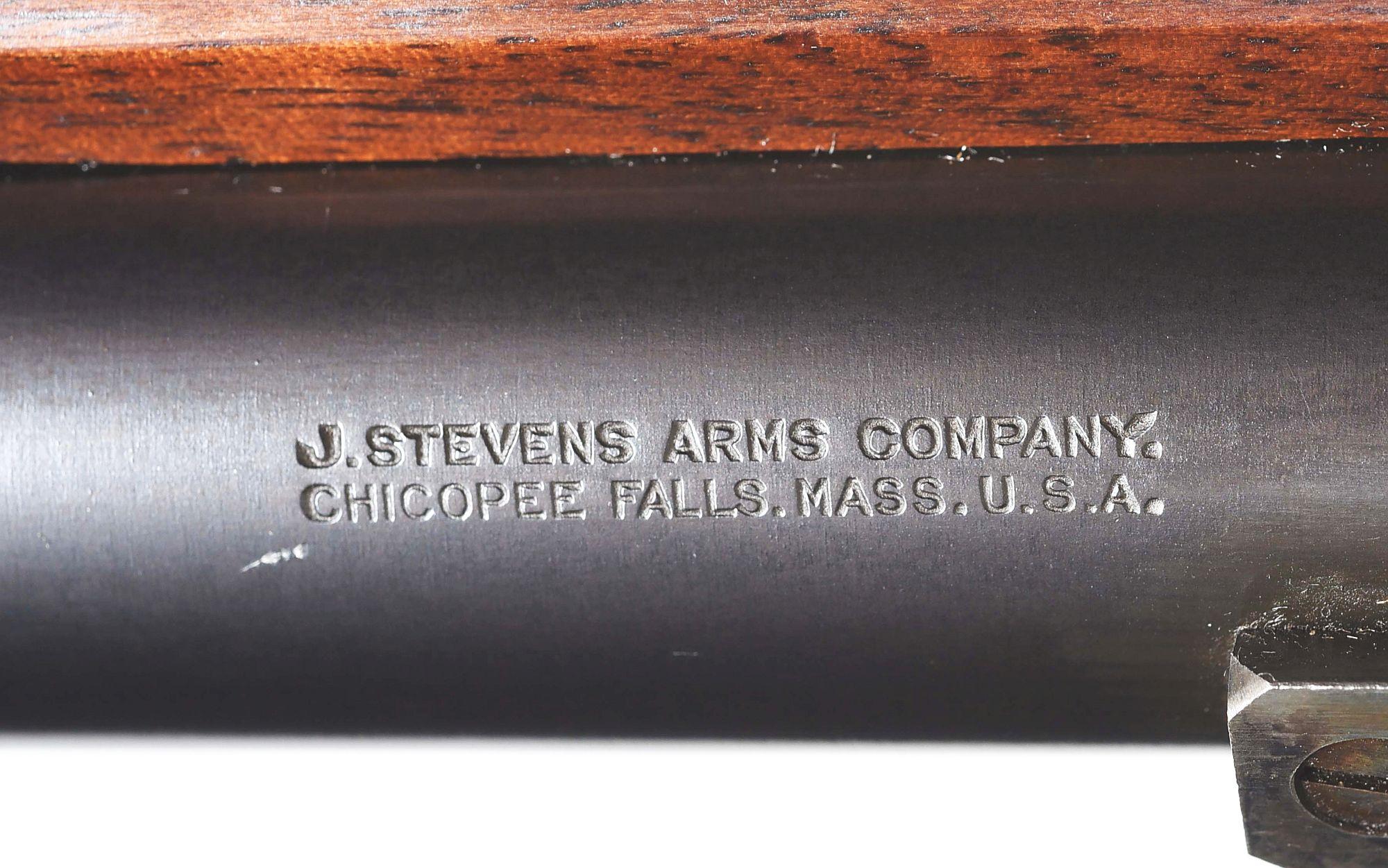 (C) STEVENS IDEAL "WALNUT HILL" SINGLE SHOT RIFLE.