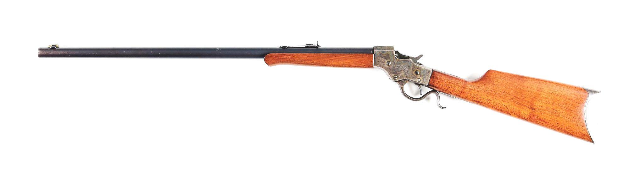 (C) STEVENS MODEL 44 IDEAL SINGLE SHOT RIFLE.