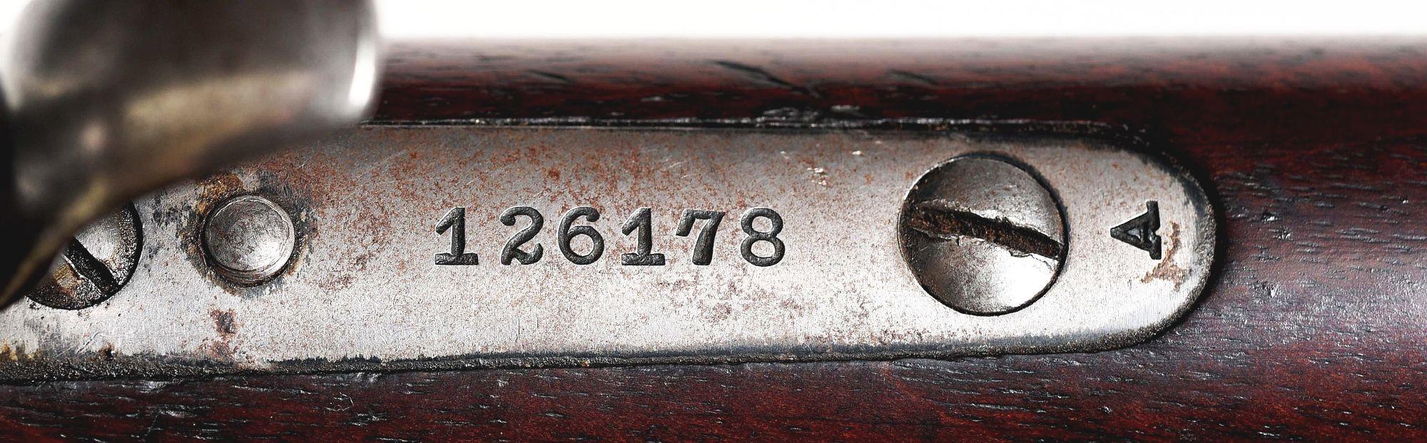 (C) U.S. MARKED WINCHESTER WINDER MUSKET SINGLE SHOT RIFLE.